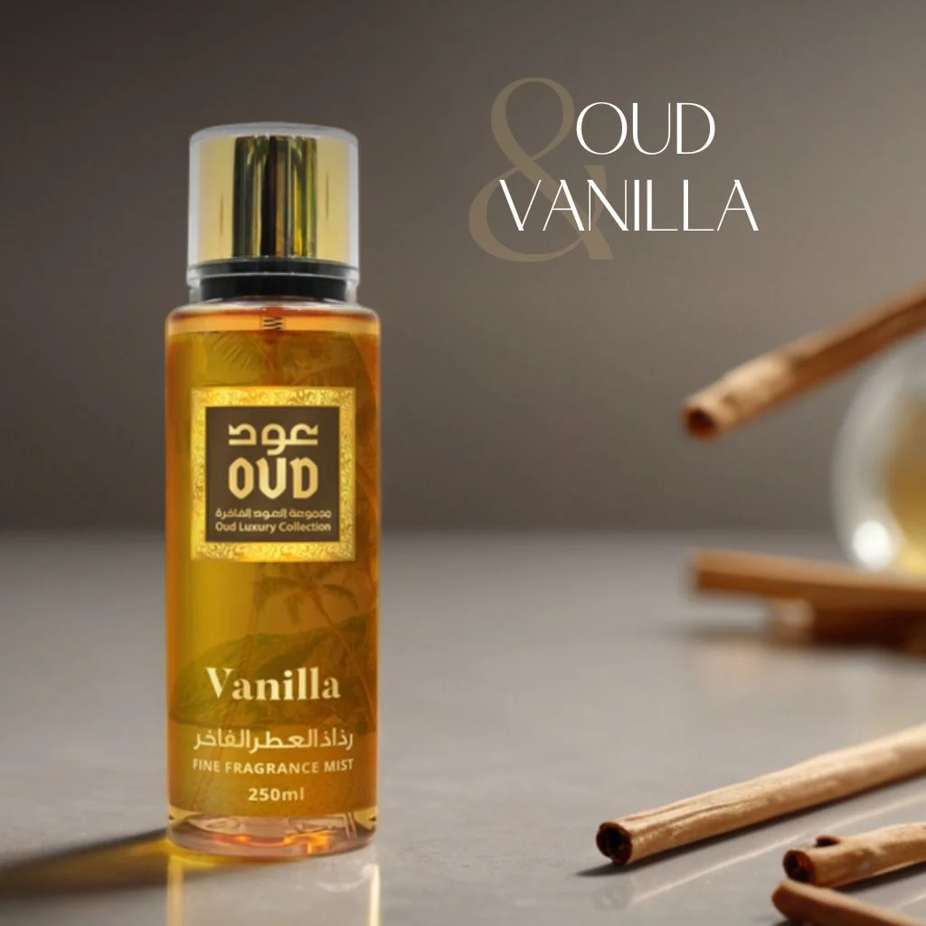 Oud Luxury Fragrance Mist Vanilla 250ml Mgiełka Do Ciała Arabska Z Dubaju