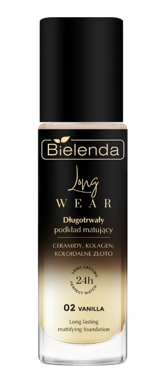 BIELENDA LONG WEAR DŁUGOTRWAŁY PODKŁAD MATUJĄCY DO TWARZY 02 VANILLA 30G
