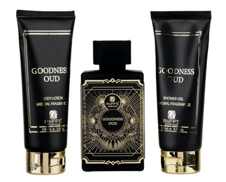 Zestaw Riiffs Goodness Oud 100ml EDP Żel Pod Prysznic 100ml Balsam 100ml