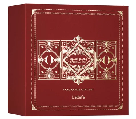Zestaw Lattafa Badee Al Oud Sublime 100mledp 12ml EDP Mgiełka Do Włosów50ml