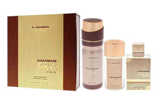 Zestaw Al Haramain Amber Oud Gold Edition Extreme 75ml EDP 30ml EDP Deo 200