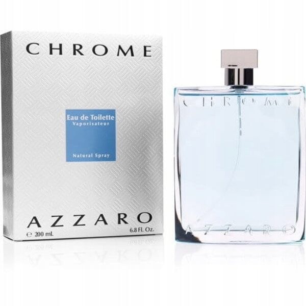 AZZARO CHROME 200ML WODA TOALETOWA DLA MĘŻCZYZN PERFUMY MĘSKIE