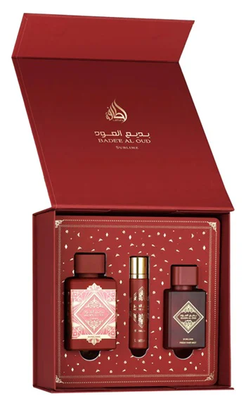 Zestaw Lattafa Badee Al Oud Sublime 100mledp 12ml EDP Mgiełka Do Włosów50ml