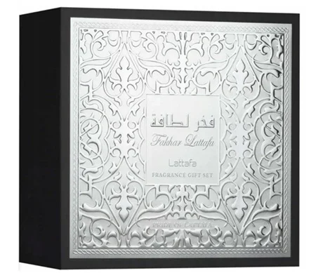 Zestaw Lattafa Fakhar Men 100ml EDP 12ml EDP Żel Pod Prysznic 100ml