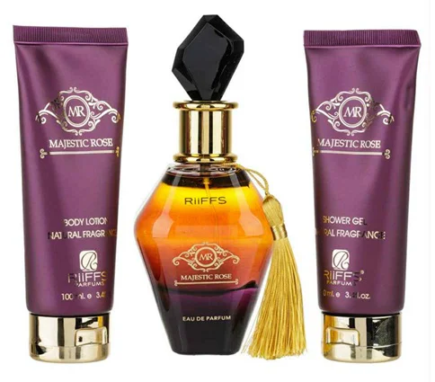 Zestaw Riiffs Majestic Rose 100ml EDP Żel Pod Prysznic 100ml Balsam 100ml