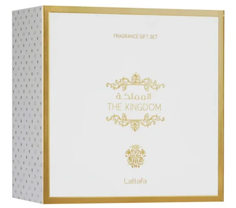 Zestaw Lattafa The Kingdom For Man 100ml EDP 12mledp Żel Pod Prysznic 100ml