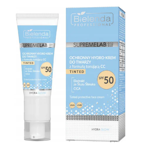 Bielenda Supremelab Hydra Glow Krem Do Twarzy Cc SPF50 Tinted 40ml