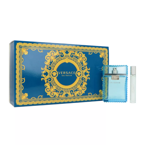 ZESTAW VERSACE MAN EAU FRAICHE EDT 100ML + EDT 10ML + POUCH DLA MĘŻCZYZN