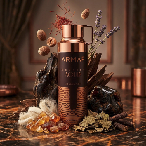 ARMAF ODYSSEY AOUD BODY SPRAY 200ML DEZODORANT PERFUMOWANY DLA MĘŻCZYZN