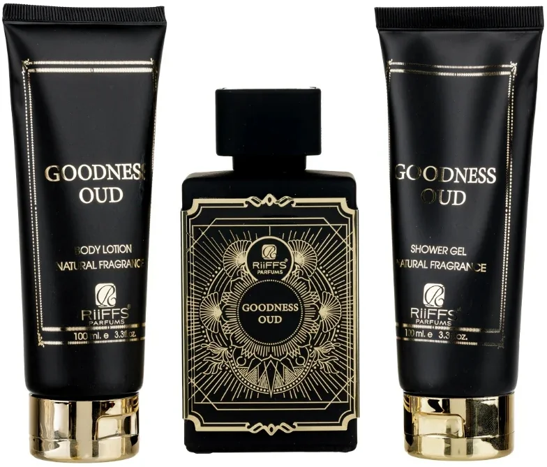Zestaw Riiffs Goodness Oud 100ml EDP Żel Pod Prysznic 100ml Balsam 100ml