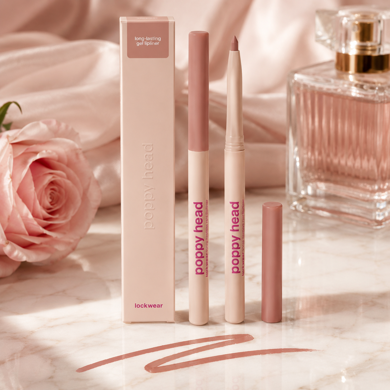 Poppy Head Lockwear Long-Lasting Gel Lipliner 04 Boldish Mood 0,6 g żelowa konturówka do ust