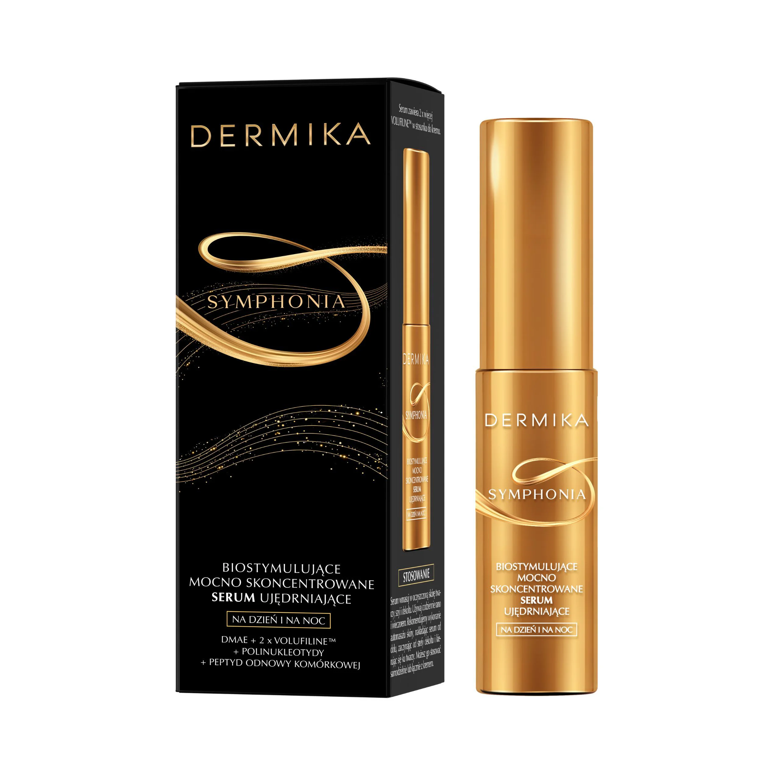 Dermika Symphonia 30 ml biostymulujące mocno skoncentrowane serum ujędrniające na dzień i noc