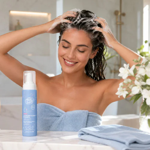 HairBoom O3zon Łagodny Ozonowy Szampon Do Włosów W Piance 200ml