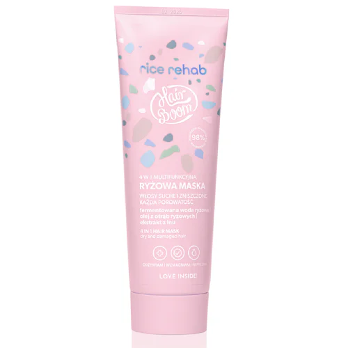 HairBoom Rice Rehab ryżowa maska do włosów 4w1 200ml