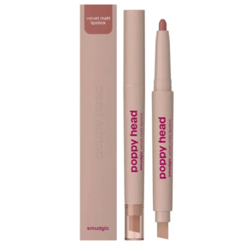 Poppy Head Smudgic 05 Soft Enchant matowa pomadka w kredce do ust z welwetowym wykończeniem 0,85 g