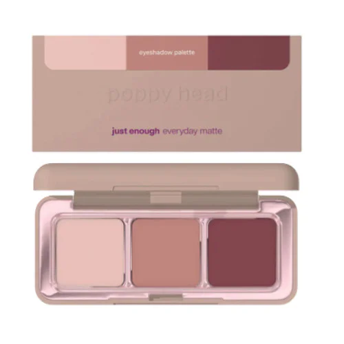Poppy Head Just Enough Everyday Matte 01 Mauve On paleta cieni do powiek 4,8 g