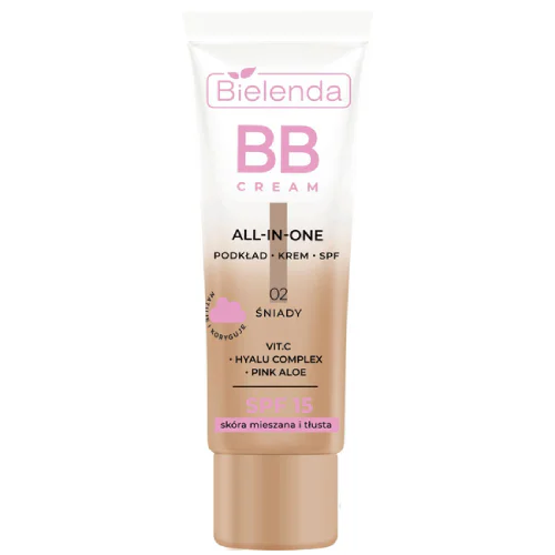 Bielenda BB Cream SPF15 skóra mieszana tłusta 02 30G