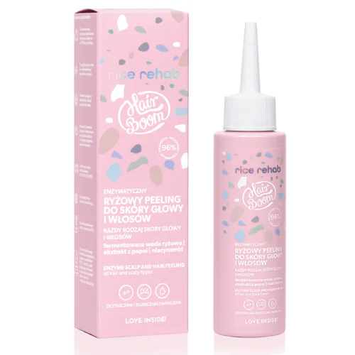HairBoom Rice Rehab Enzymatyczny ryżowy peeling do skóry głowy 100ml