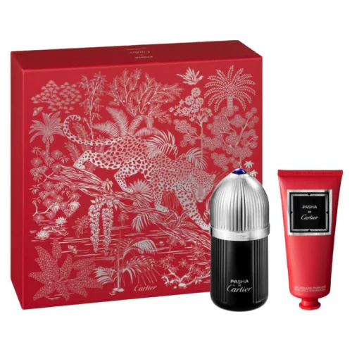 Zestaw Cartier Pasha Noire 100ml Woda Toaletowa Żel Pod Prysznic 100ml