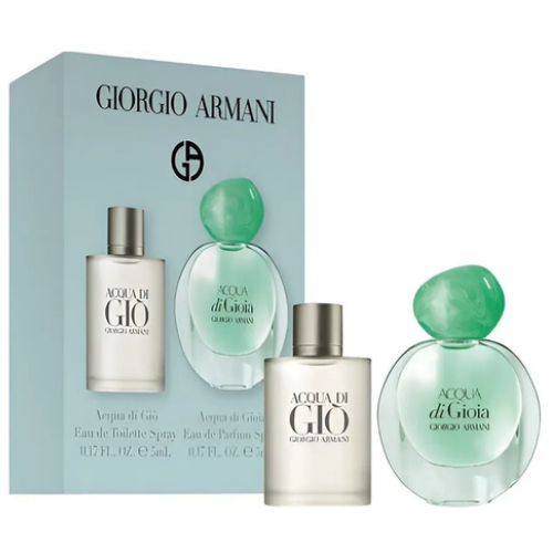 Zestaw Miniaturek Giorgio Armani Acqua Di Gio + Acqua Di Gioia 2x5ml