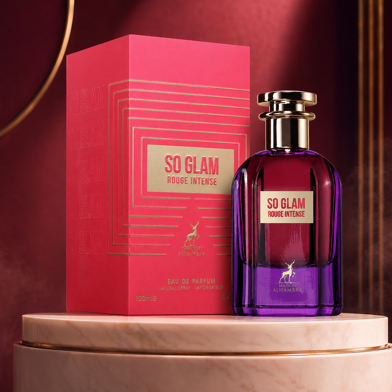 Maison Alhambra So Glam Rouge Intense 100 ml woda perfumowana dla kobiet