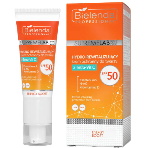 Bielenda Supremelab Hydro Rewitalizujący Krem Ochronny Do Twarzy SPF50 40ML