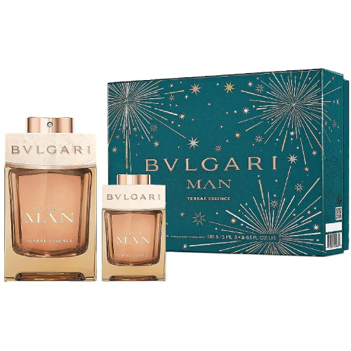 Zestaw Bvlgari Man Terrae Essence 100ml + 15ml Woda Perfumowana Dla Mężczyzn