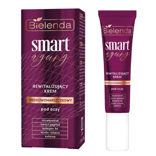 Bielenda Smart Ageing Przeciwzmarszczkowy krem rewitalizujący pod oczy 15ml