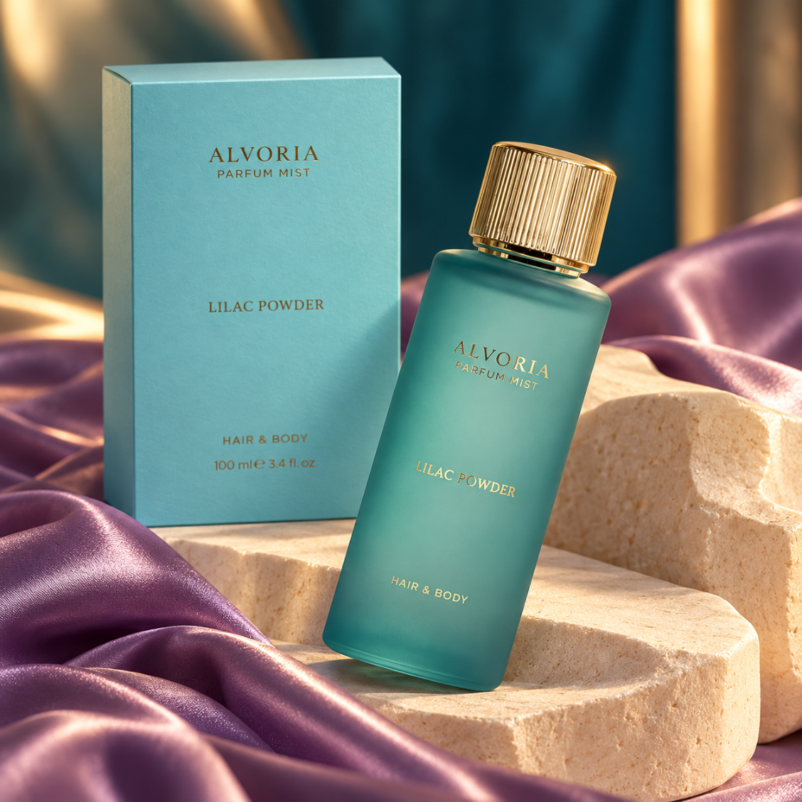Alvoria Lilac Powder 100ml mgiełka do ciała dla kobiet