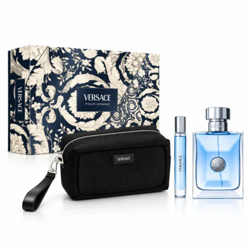 Versace Pour Homme zestaw woda toaletowa 100ml + 10ml + kosmetyczka