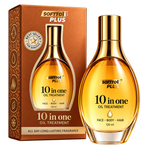 Softto Plus 10in1 120ml Olejek do twarzy ciała i włosów